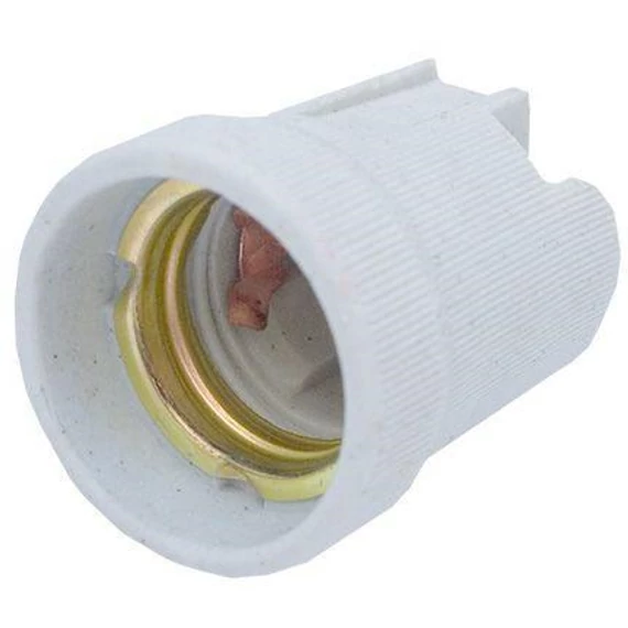 Kerámia foglalat 100W, E27, BEM (E15-E27-F519)