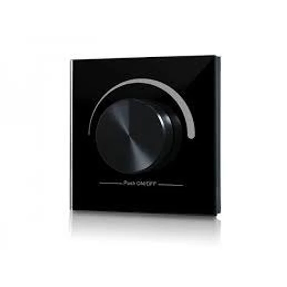Led dimmer fali (sülly) forgatógombos RF fekete akkumu.(SL-2501NEA,SL-2501NS- val) (SL-2805R-B)
