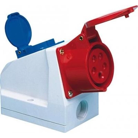 PCE 5P 16A Dafr+230V IP44 kék kombi (PCE9215-6)