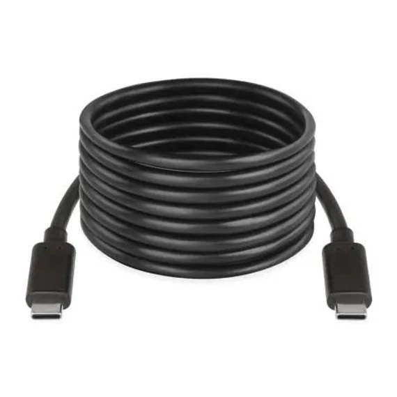 USB töltő- és adatkábel 2.0 USB-C / USB-C, 2m, fekete (SM7029BL)