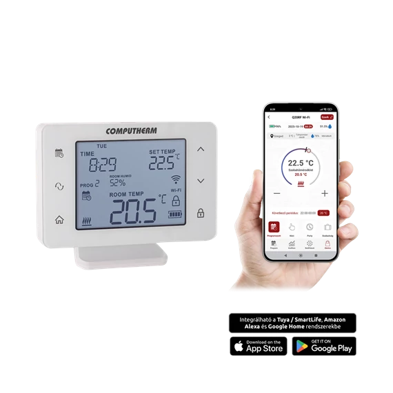 Szobatermosztát Q20RF WI-FI(TX) adóegység Computherm (Q20RF WI-FI(TX) )