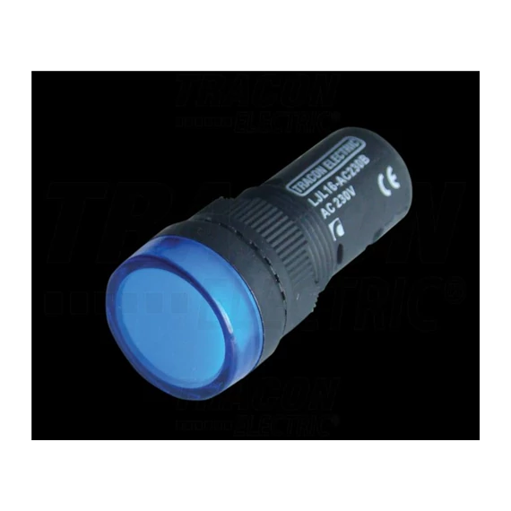 Ledes jelzőlámpa 16mm 24V kék (LJL16-BC)