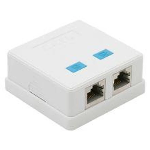 Telefon aljzat UTP CAT5 dupla (05397)