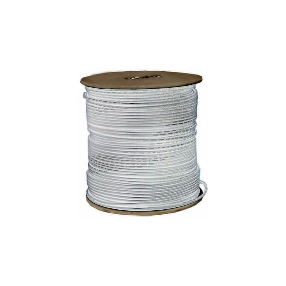 Koax 3x árnyékolt RG6 75 ohm vas fehér