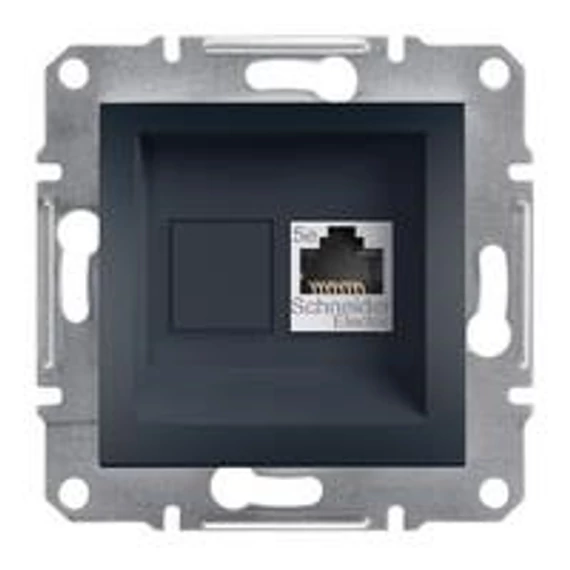 ASFORA 1xRJ45 Cat5e STP aljzat, antracit (EPH5000171) Schneider