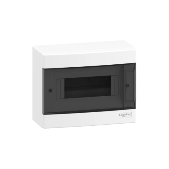 EASY9 elosztó fk. 8 modul füst színű ajtó IP40 PE/N sínnel (EZ9EUC108) 