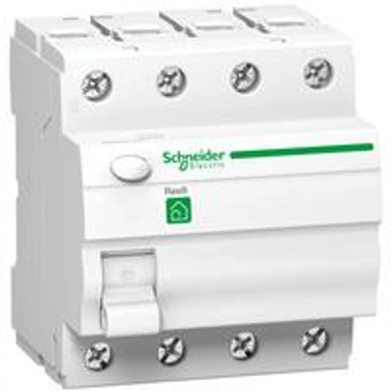 Fi-relé R9 4P 63A 30mA; A-típus Schneider RESI9 (R9R01463)
