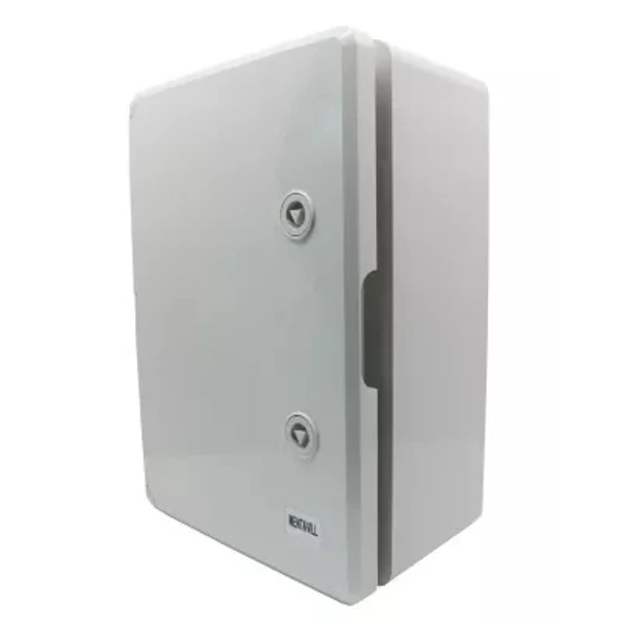 Műanyag szekrény nyitható szürke ajtó + szerlap IP65 700X500X250 (404145)