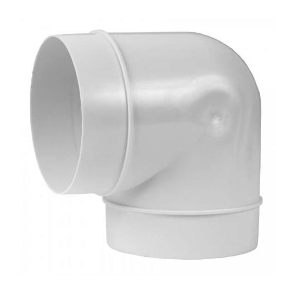 PVC szellőző könyök elem NA100/90' (AIR-CK02-459)