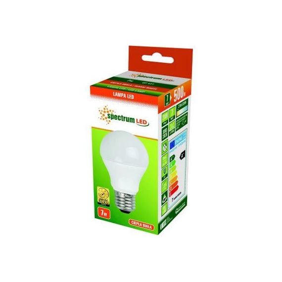 LED GLS E27 230V 7W 3000K 600lm