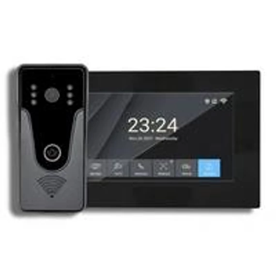 Kaputelefon szett video 7col 2 vezetékes Wi-Fi, esővédővel Stilo (STI1815)
