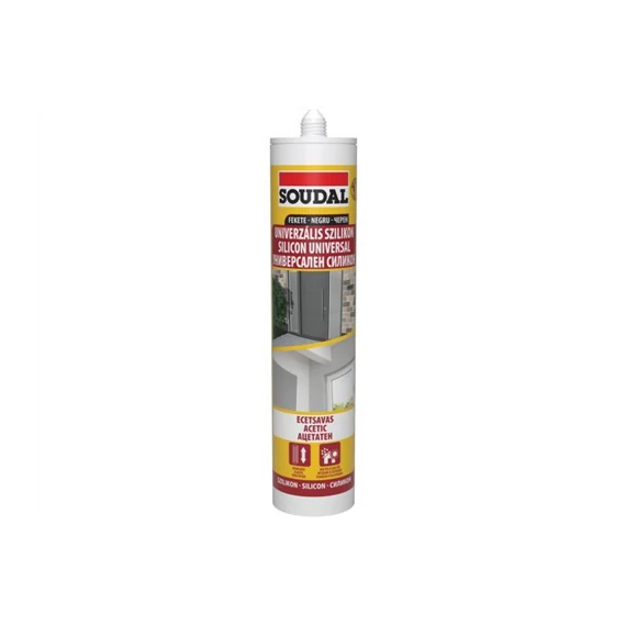 SOUDAL Szilikon univerzális fekete 280ml (103414)