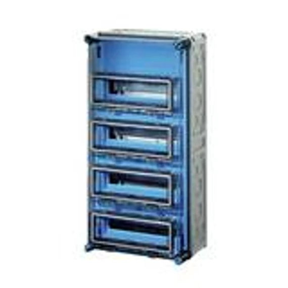 Hensel MI-71444 Kismegszakítós szekrény 4x12modul csapófedéllel IP65 2000609 (MI-1444)