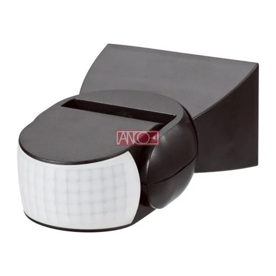 Mozgásérzékelő 180fokos, 12m, IP65, 1200W, fekete (321133)
