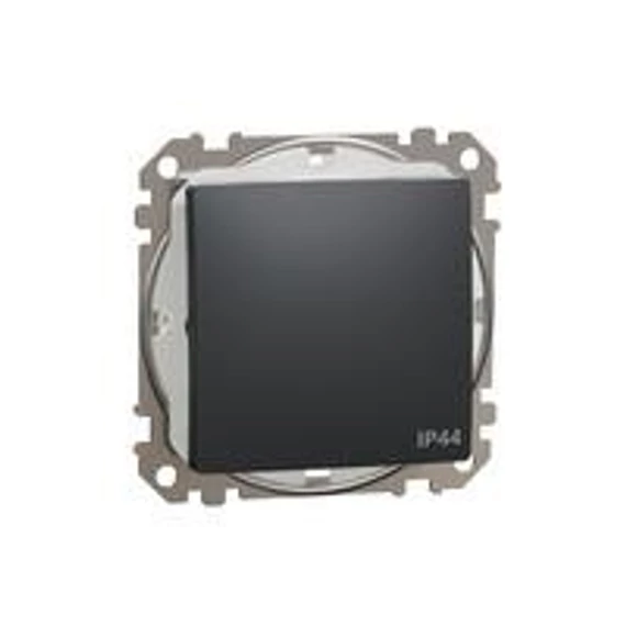 Új Sedna Váltókapcsoló, rugós bekötés, 10AX, IP44, antracit SDD214106 Schneider