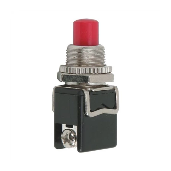 Nyomógomb fekete-piros off-on 4A-250V (09063PI)