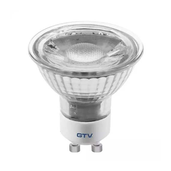 Led izzó SMD2835, GU10, 5W, 400lm, 43mA, 3000K, 38°, 230V/AC, szilikon borítás (GTV-LD-SZ5010-30)