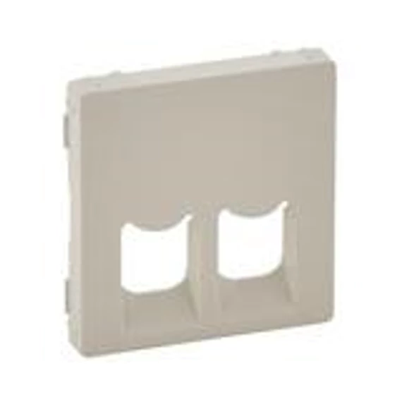 Valena Life 2xRJ45/RJ11 csatlakozóaljzat fedlap elefántcsont (755421)