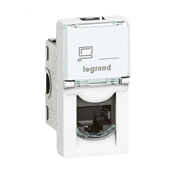 Program Mosaic 1XRJ45 8P  CAT6 1modul fehér (LEG076561)