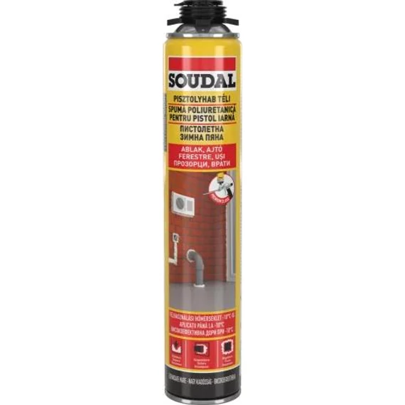 SOUDAL Pisztolyhab DIY Yellow - Téli 750ml 