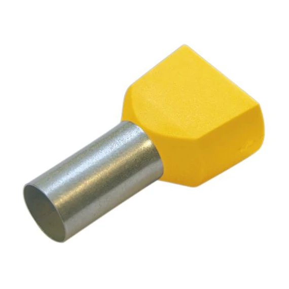 Haupa szig. érvéghüvely iker 2x6mm2 14mm sárga (270797)