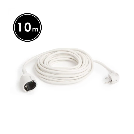 Hosszabbító 10m 3x1mm2 fehér Globiz (20504WH)