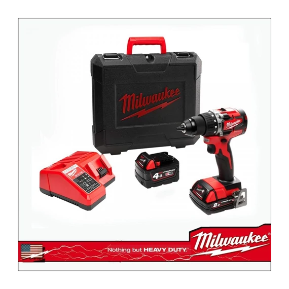 Ütvefúró-csavarozó 2aksi koffer M18 CBLPD-422C Milwaukee  (4933472116)