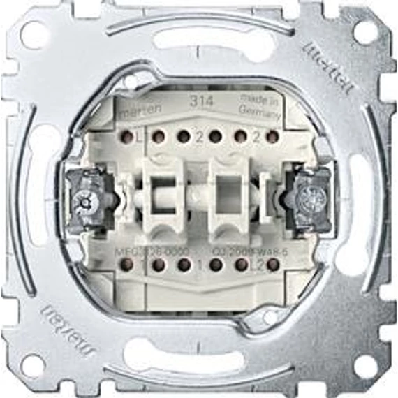 Mert.106+6 kettős alternatív kapcsoló betét (3126-0000)