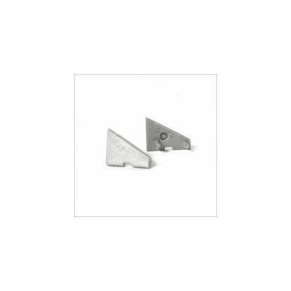 Led szalaghoz alu profil Corner14 45° végzáró ezüst jobb-bal 2db/pár