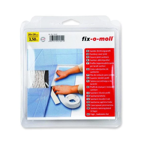 Szilikon tömítőszalag, öntapadó fehér 3,5mx30mm (090613801000)