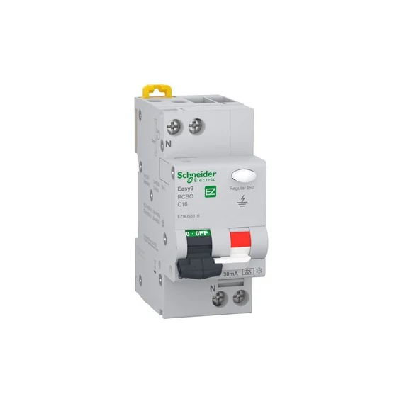 EASY9 PRO Áramvédő(FI)-kismegszakító 1P+N 16A C-jelleg 0.03A A-típus 6kA/61009-1 Schneider (EZ9D55616)