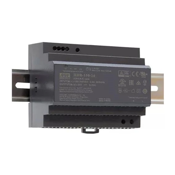 Tápegység AC/DC 24V 6,25A DC 150W HDR-150-24 MeanWell  