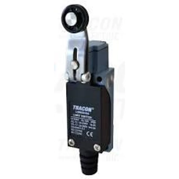 Végálláskapcsoló lengőkar-görgő 1×NO+1×NC, 5A/250V AC, 30mm, IP65 (LSME8104)