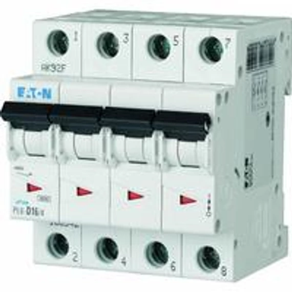 EATON Kismegszakító 4P 16A C-jelleg 230V AC 6kA/60898 PL6-C16/4