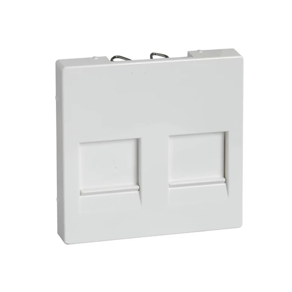 Merten fedlap 2xRJ45 betétekhez System-M polárfehér