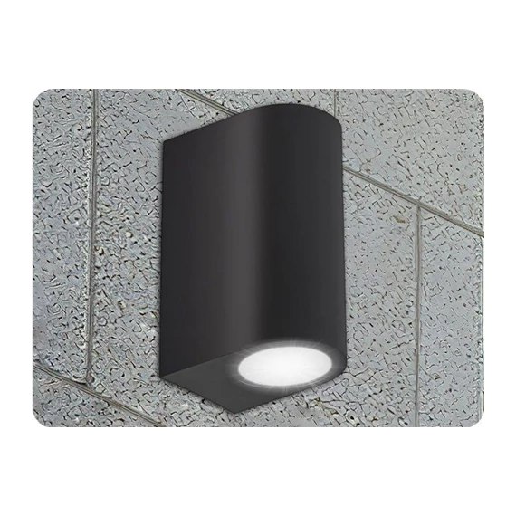 KIFUTÓ  LED kültéri lámpa GU10 IP54 fekete fel/le világító PARETE (SLIP007006)