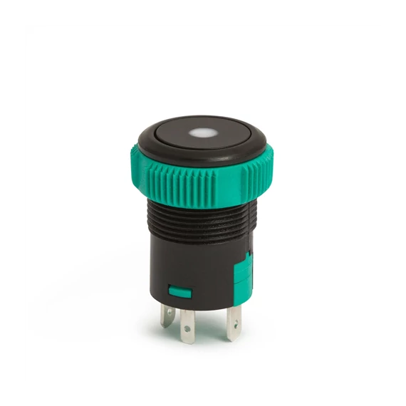Nyomógomb kapcsoló 20A, 12V, IP67 zöld/piros LED 