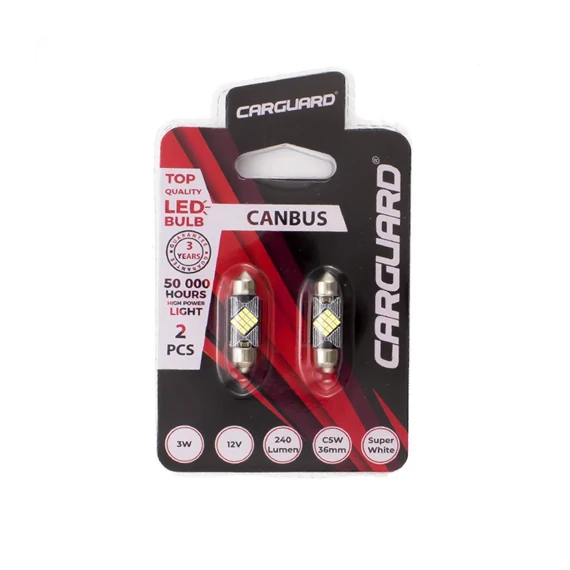 Autó Led izzó CAN134 sofita 41mm, 240lm can-bus SMD 3W 2 db/bliszter (50781)