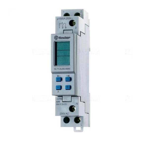 Finder kapcsolóóra heti elektronikus 1-csatorna 16A (12718230)