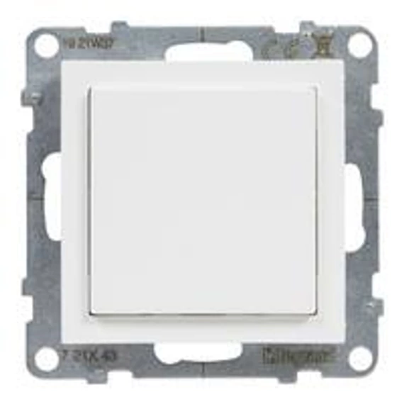 Suno fehér vakfedél Program Mosaic adapterrel, keret nélkül (721143) Legrand
