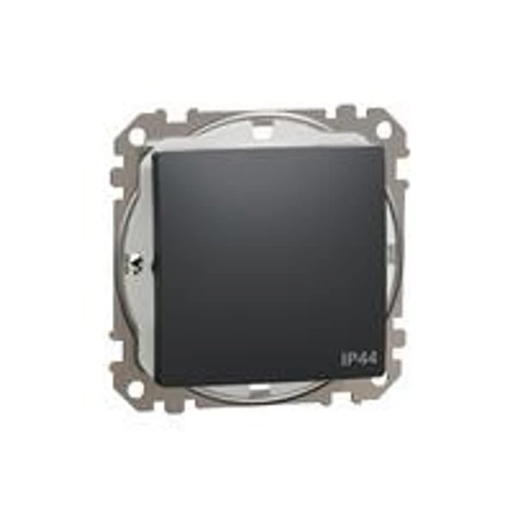 Új Sedna Egypólusú kapcsoló, rugós bekötés, 10AX, IP44, antracit SDD214101 Schneider