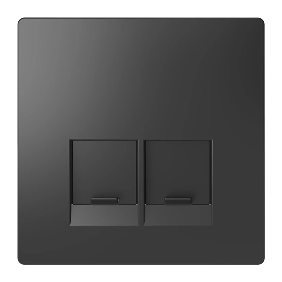 Merten 2xRJ45 aljzathoz fedlap D-life antracit (MTN4572-6034)