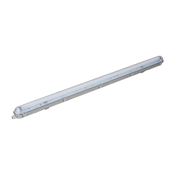 Armatúra LED fénycsőhöz T8 LED-J G13 G-TECH Por-páramentes szerelőlap nélküli IP65 szürke (WP-JF236)(GTV-GT-HEL236-00)
