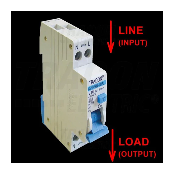 Kombinált védőkapcsoló, elektronikus, 2P, 1 modul, B10, 30mA, 6kA, AC, E3