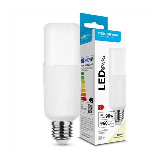 LED izzó Modee Stick T44 12W E27 270° 4000K 960lm (ML-T444000K12WE27) 