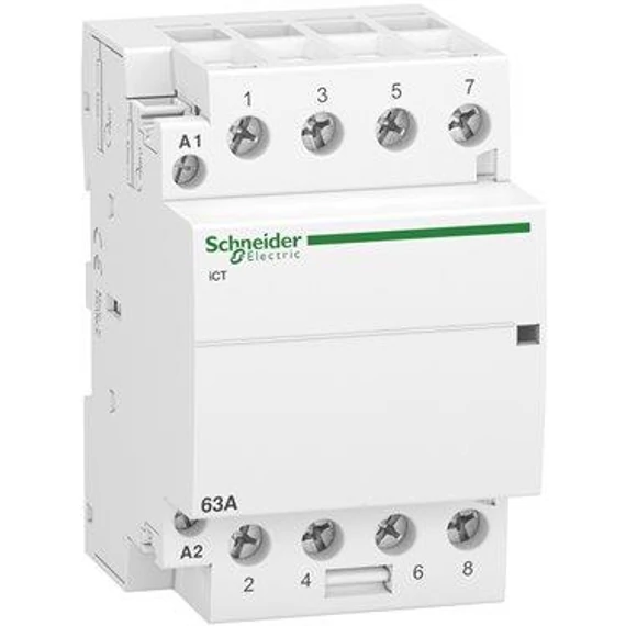 Mágneskapcsoló installációs 63A 400V AC 4z. 220-240V 3M AC Schneider 