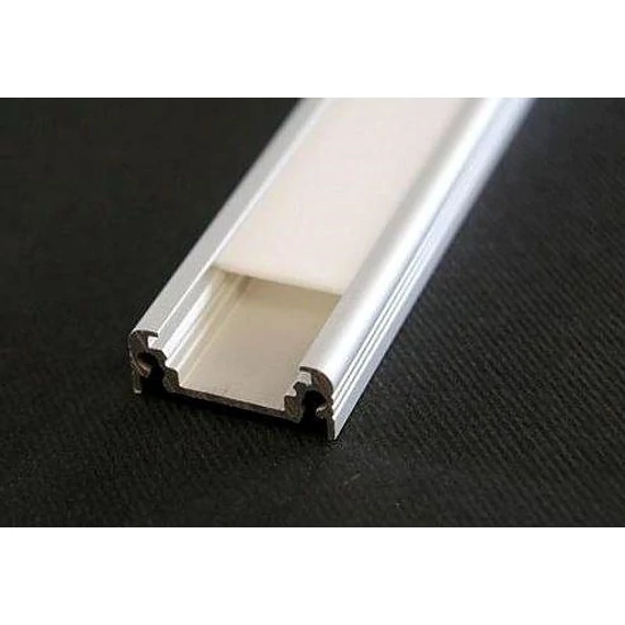Led szalaghoz alu profil Slim8 NATUR ALU (8mm belső 12mm külső)  2m/szál (89030000)