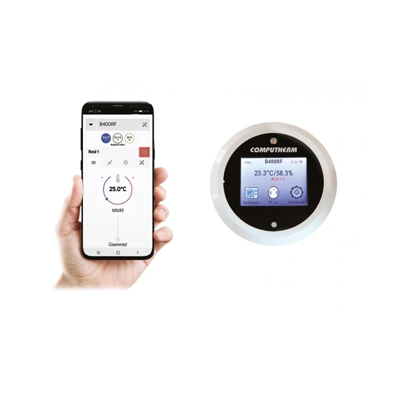 Computherm wi-fi termosztát vezeték nélküli érintőkijelzős vezérlővel (B400RF wi-fi)