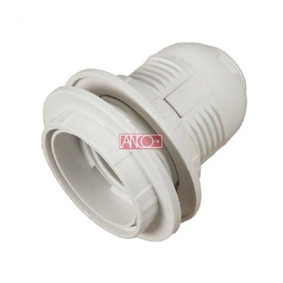 Foglalat E27 60W egyenes 2gyűrűvel fehérAnco (321214)