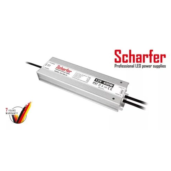 LED tápegység 400W 12V IP67 Scharfer (SCH-400-12)  